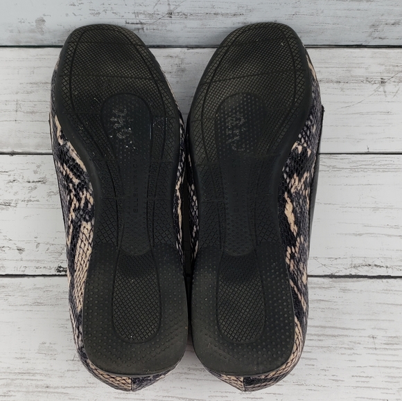 272git Ellen Tracy WANDA snakeskin embossed loafers - Picture 2 of 10